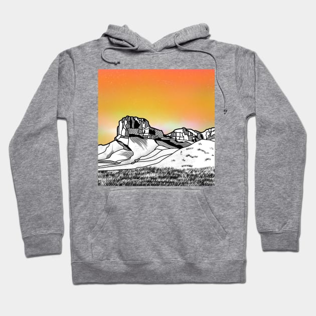 Guadalupe Mountains Hoodie by mailboxdisco